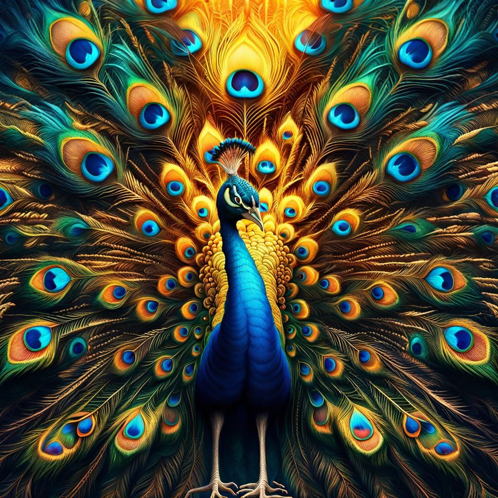 Peacock. - AI Generated Artwork - NightCafe Creator