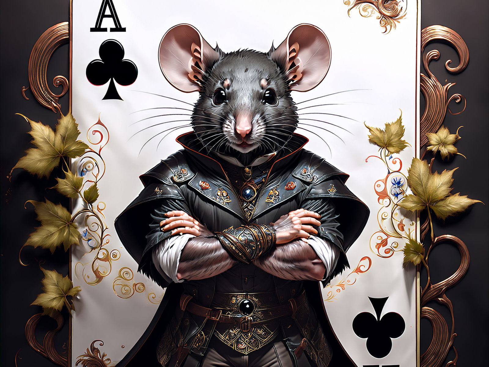 A super detailed mouse - Jack of Clubs