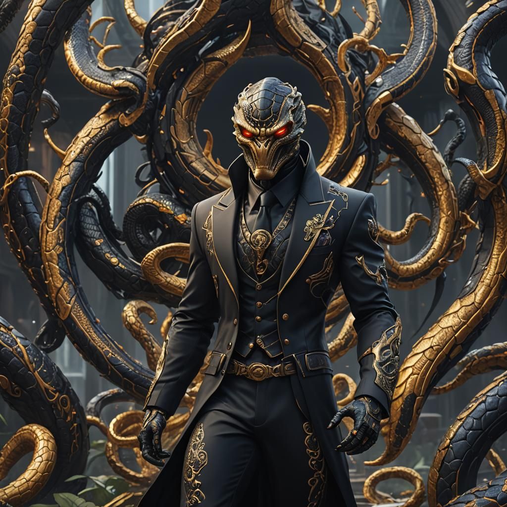 Black suit worrier cobra