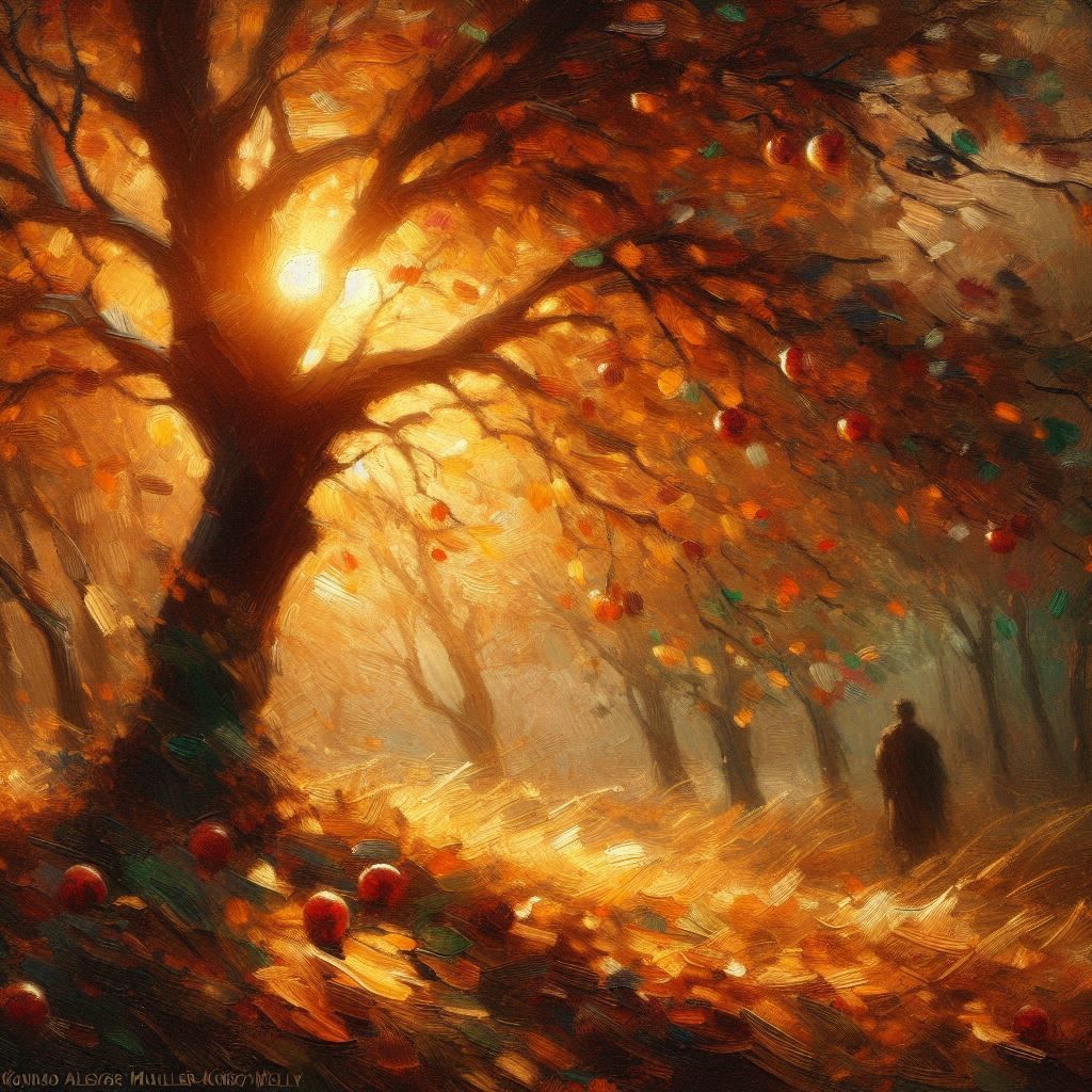 Et que j’aime ô saison que j’aime tes rumeurs Les fruits tom...