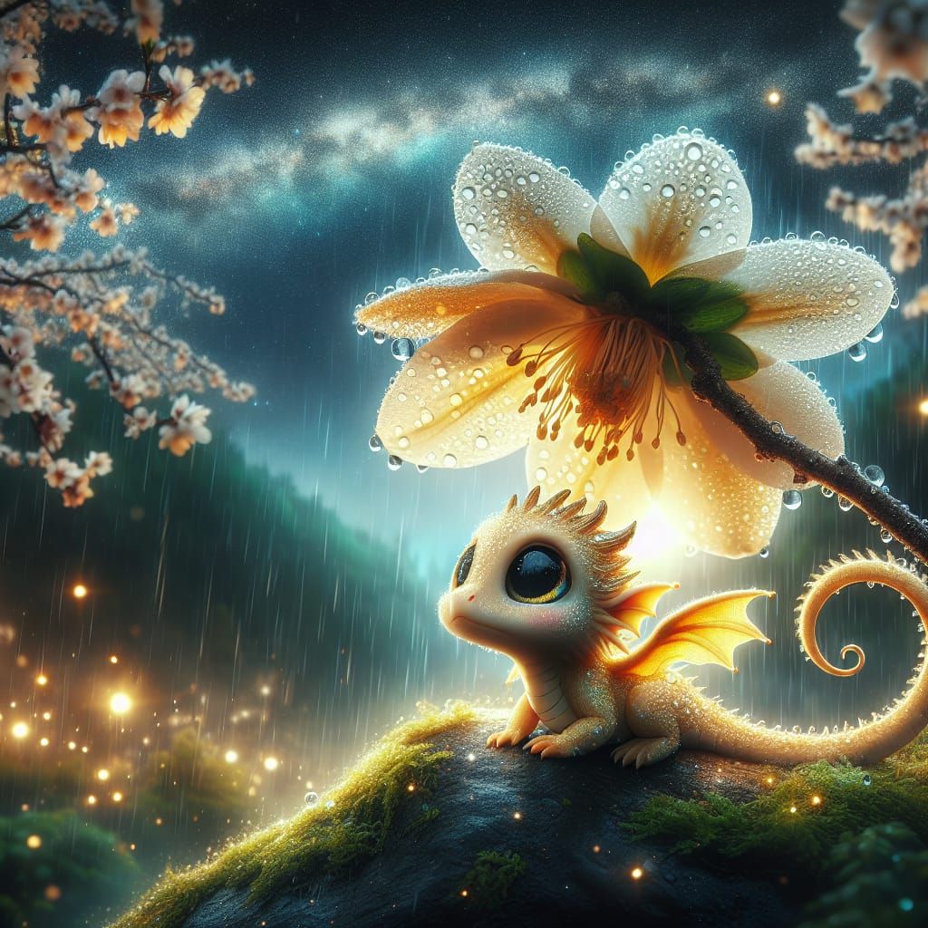 Dragon's Floral Shelter  by @ScorpionAI