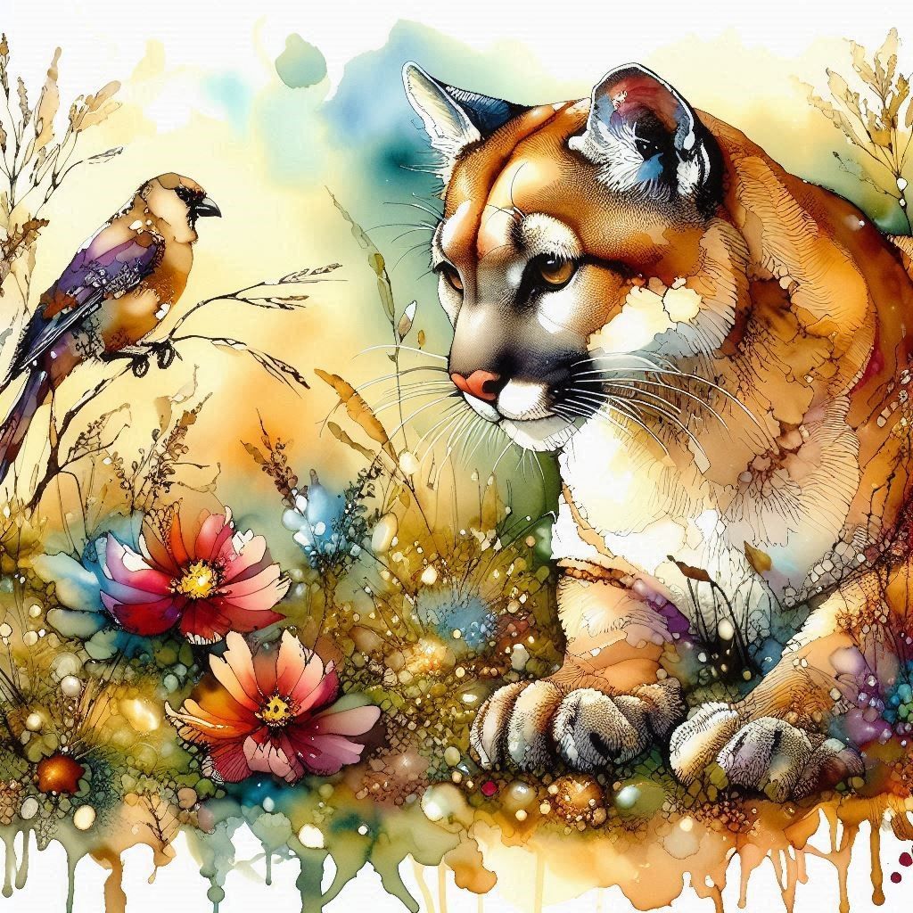 Cougar in Meadow