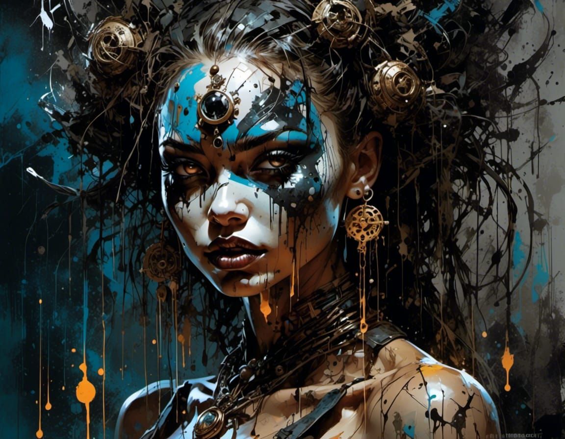 <lora:DWCDark:1.0> <lora:Voodolls:1.0> Witchy Voodoo doll Pin-up in bioluminescent glow dark voodoo room, stitched up mouth and X eyes, vood...