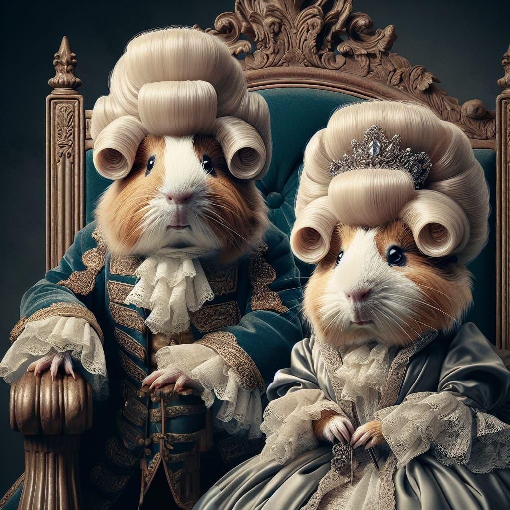 Lord and lady Guinea pig