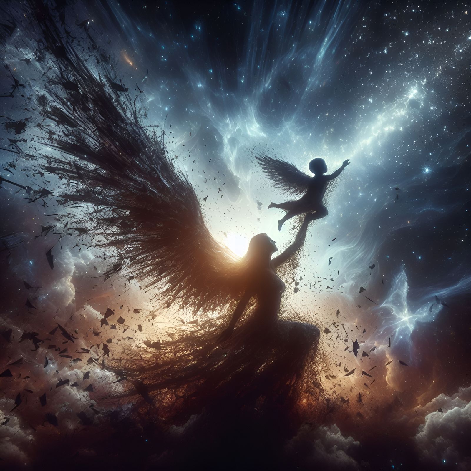 Someday, I too will have wings to meet you