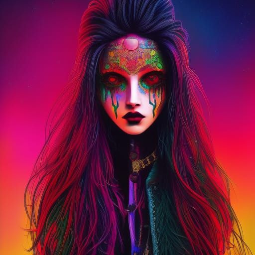 Grunge Witch - AI Generated Artwork - NightCafe Creator