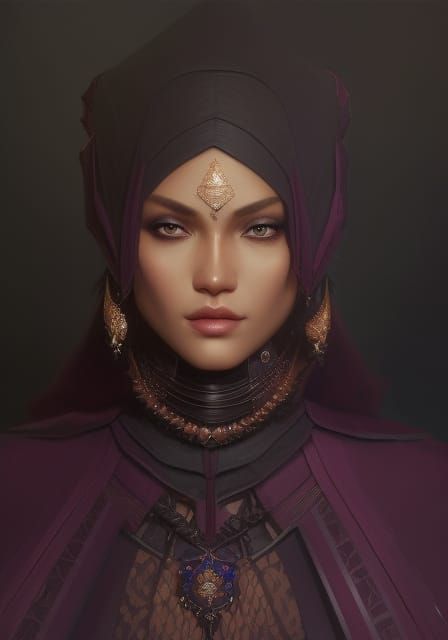 The Black Amethyst Empress - AI Generated Artwork - NightCafe Creator