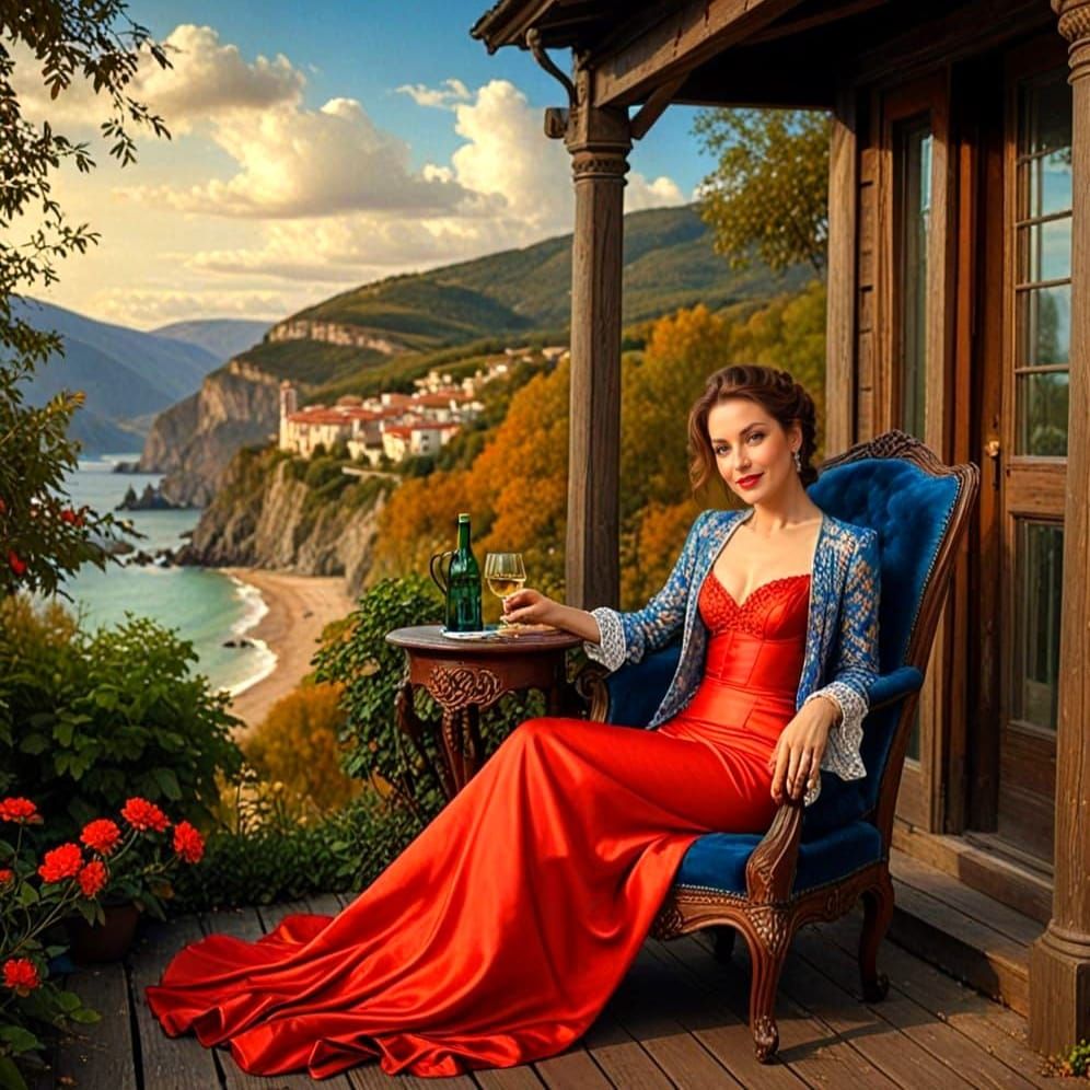 Elegant Charismatic Lady in Effortless Beauty