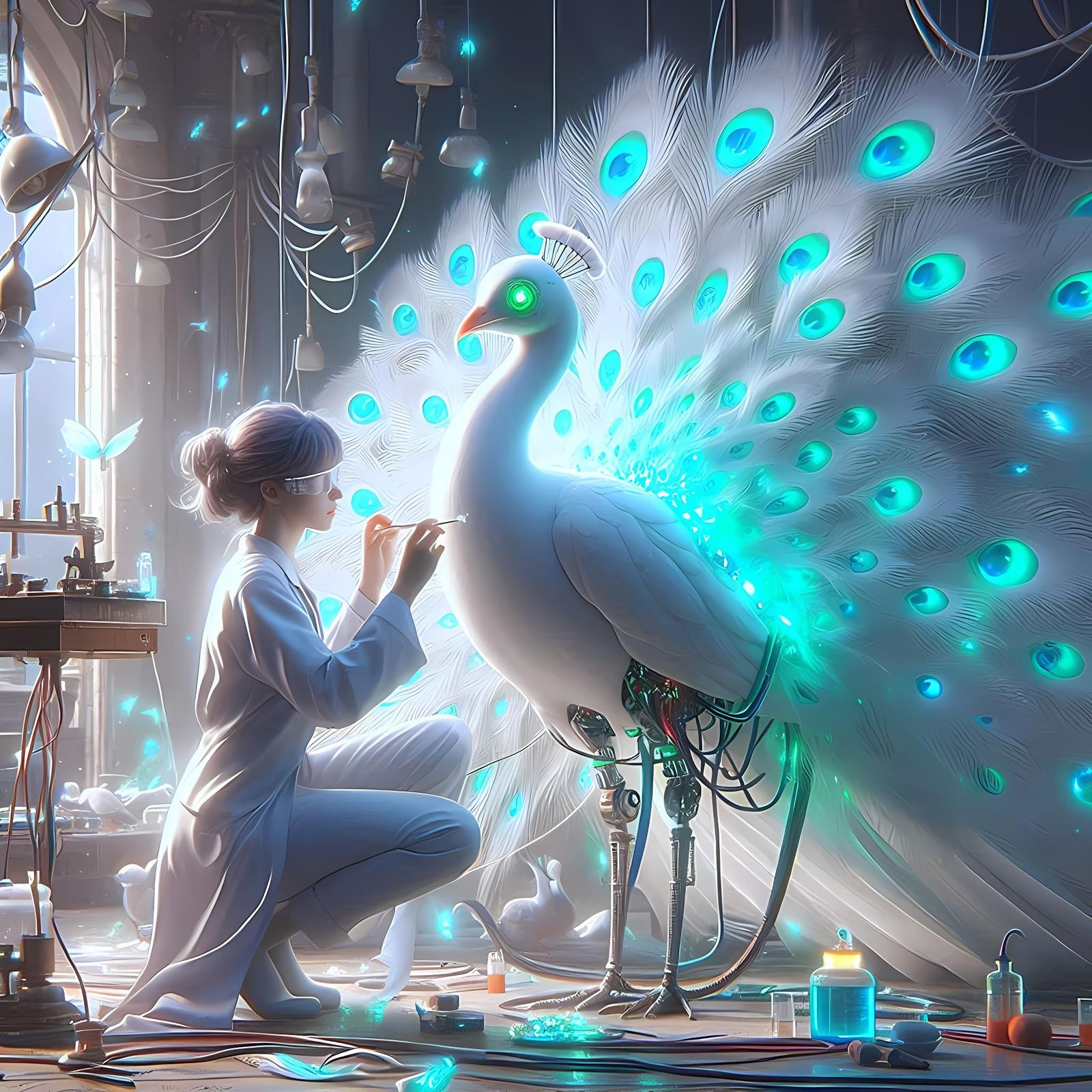Peacock Cyborg 🦚🤖🪶