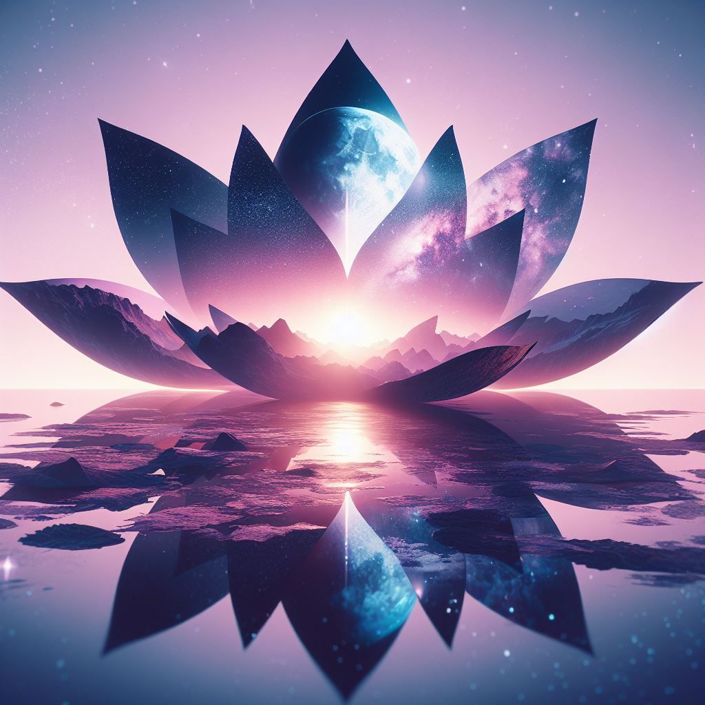 Lotus double exposure