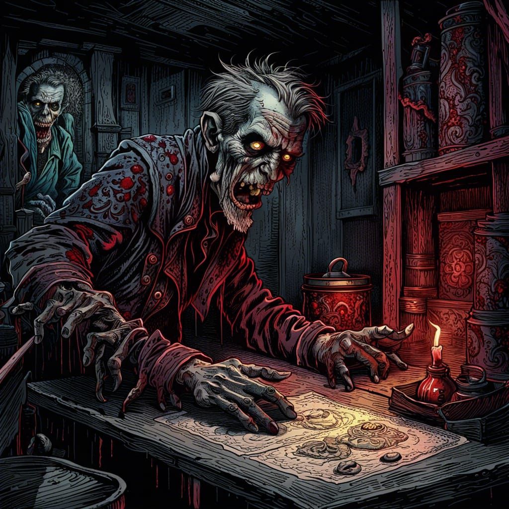 A Zombie in a Basement 2