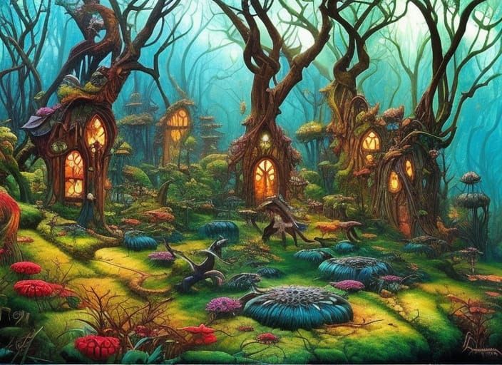 fairy forest  by @shooflower