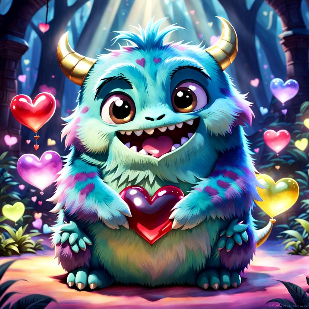 Cuddly Monster  by @Miami