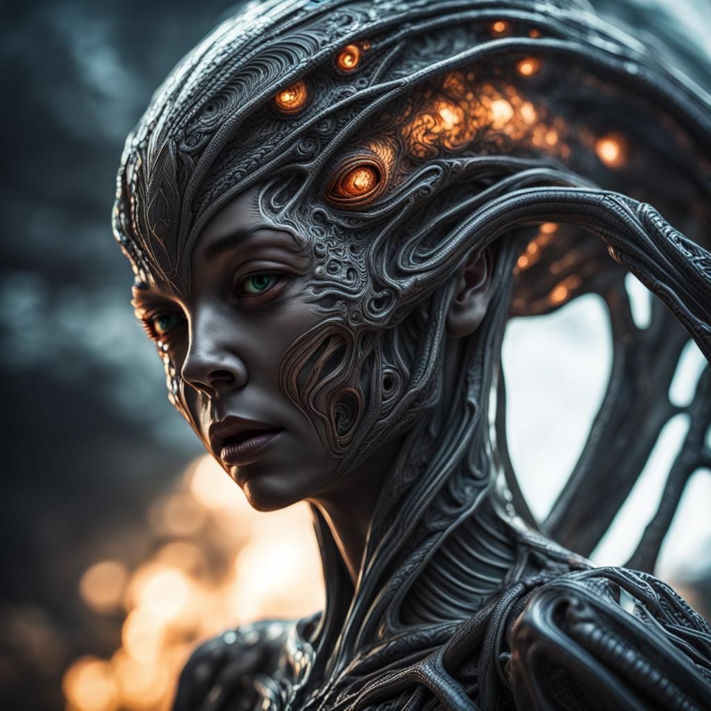 alien elemental woman  by @Bjobjokke