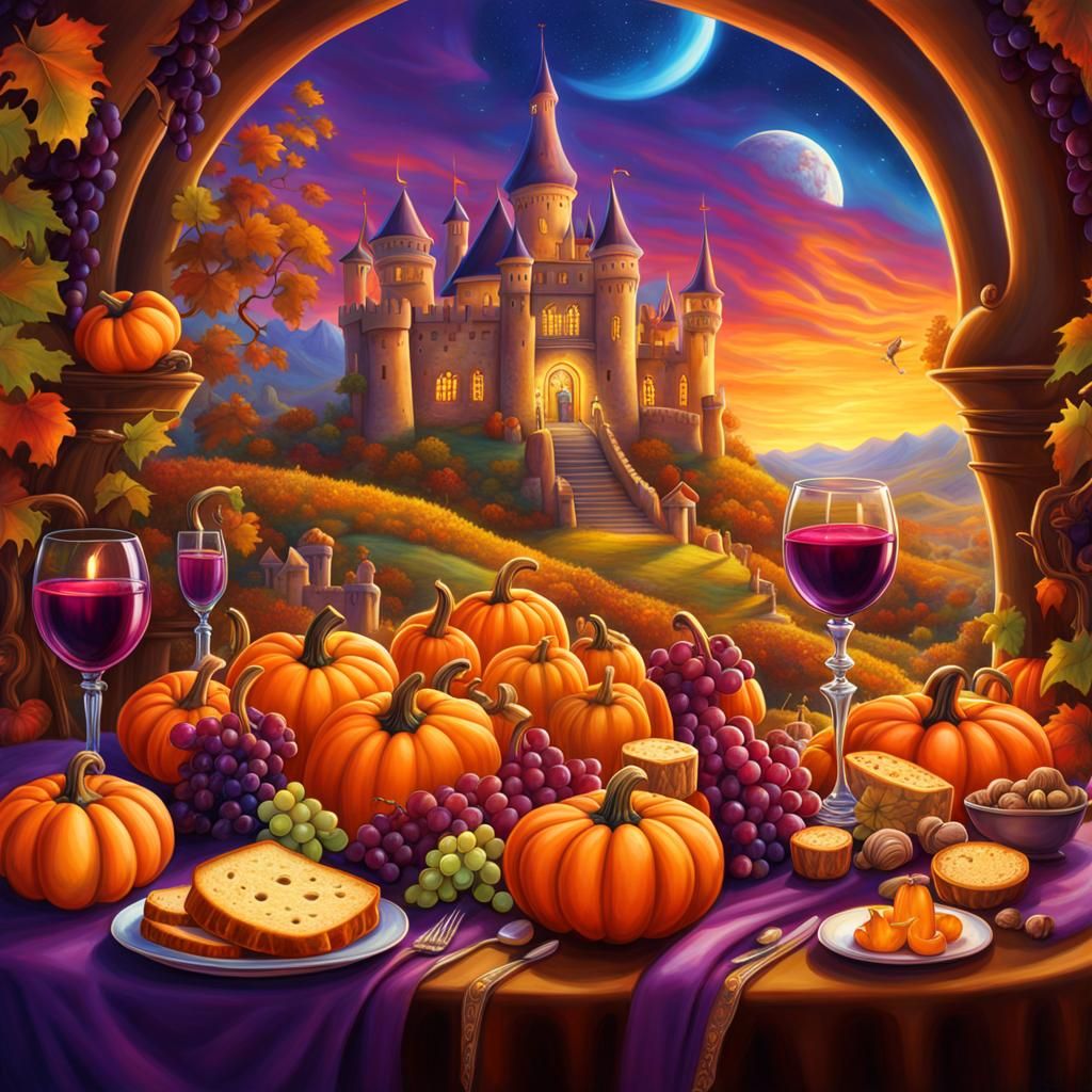 fall harvest table  by @Easter Bunny