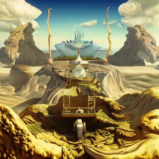 Surreal final Fantasy artstation dali