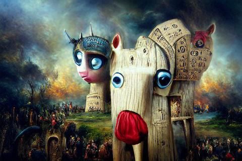 The wooden horse of Troy