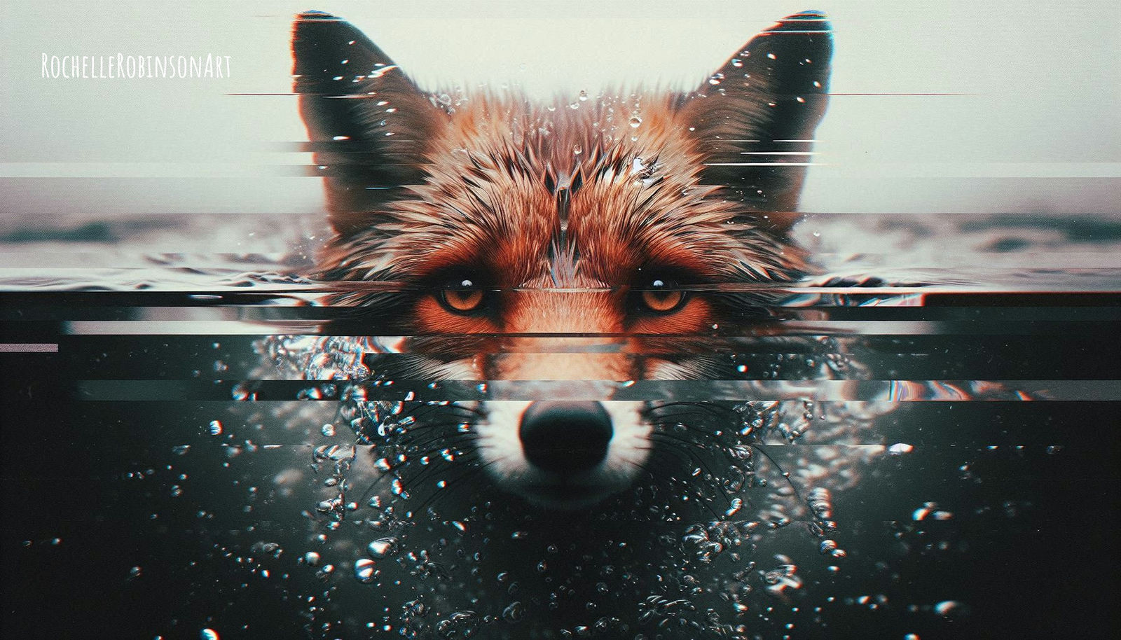 A Fox - Glitch Art