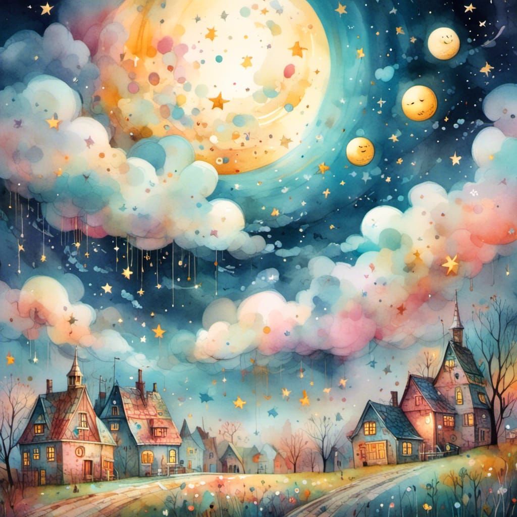 Dreamland: A Simple Night Sky Painting Tutorial — Steemit