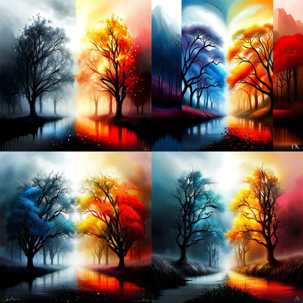 A kiss between summer and winter😘
