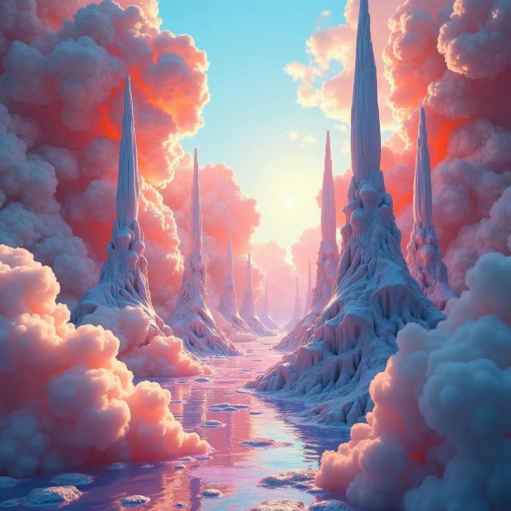 When AI creates abstract 3D art