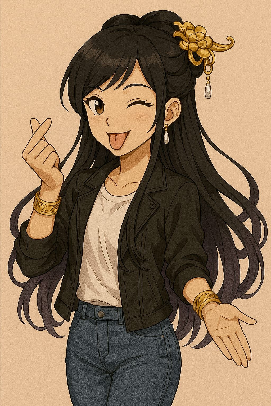 Yuri being Kawaii 🫰💜