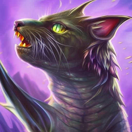 cat dragon - AI Generated Artwork - NightCafe Creator