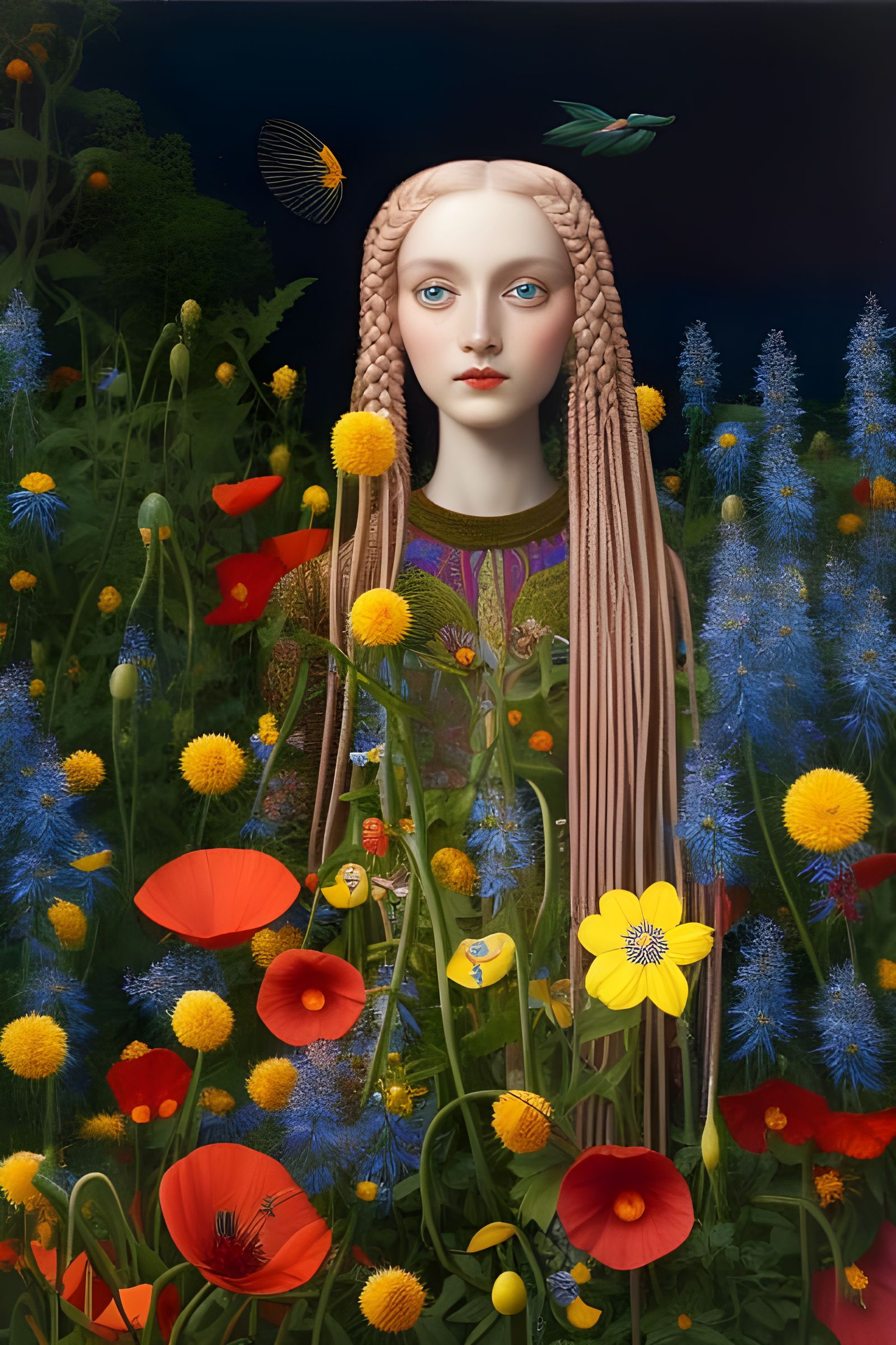 Midsummer Lizzie Riches, Mark Ryden, Henri Rousseau, hyperdetailed ...