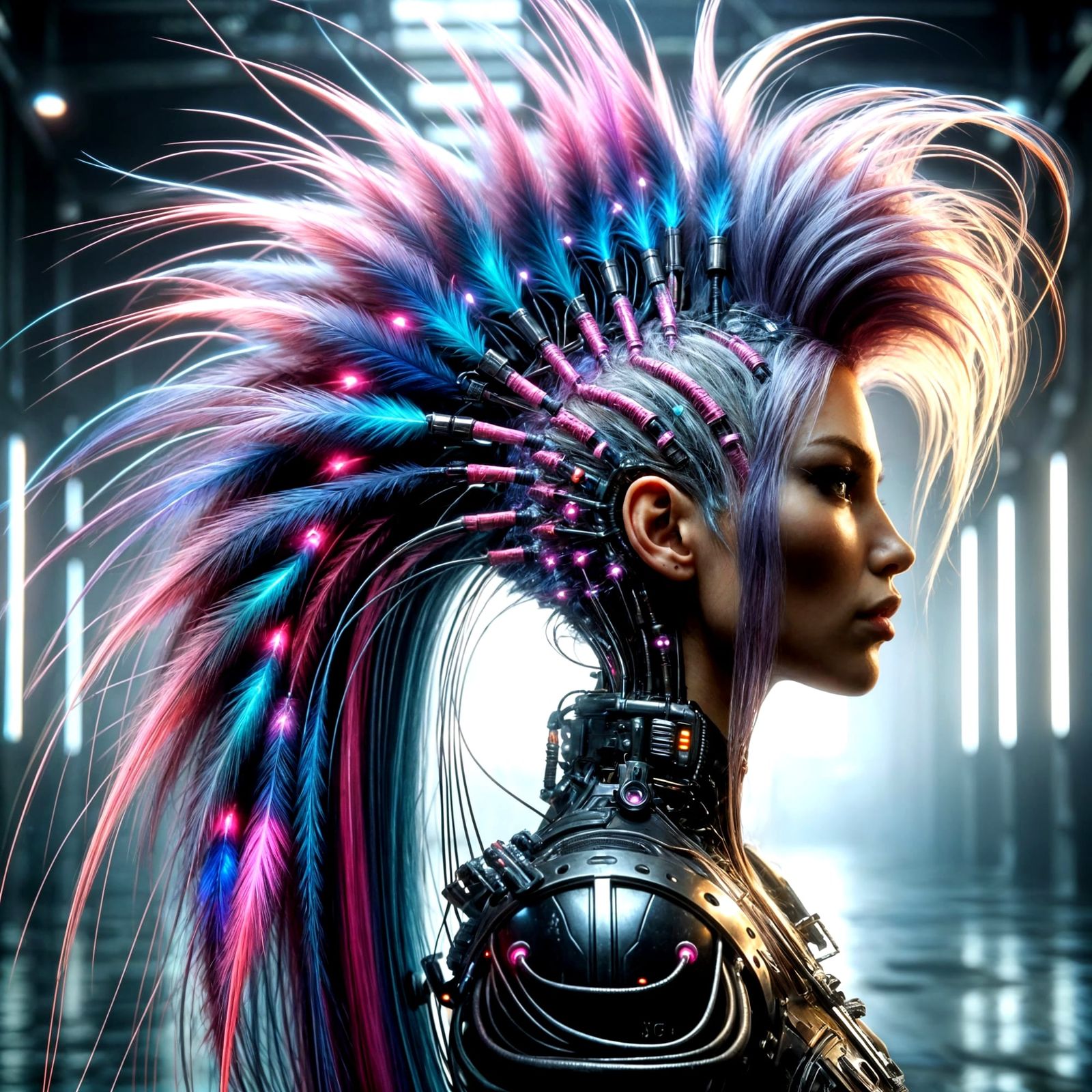 Radiant Mohawk: Dare to Differ Beyond Tradition  by @Artless