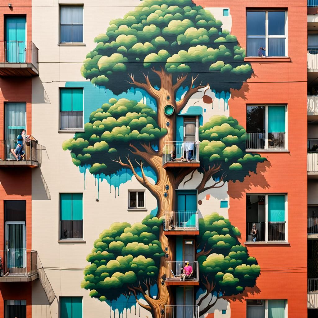 Street Art Treehouse  by @Chickadee