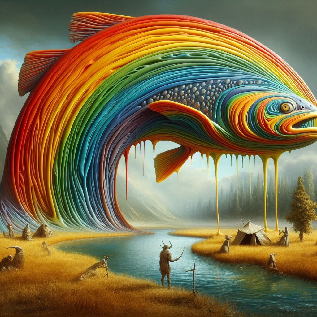 Cosmic rainbow trout