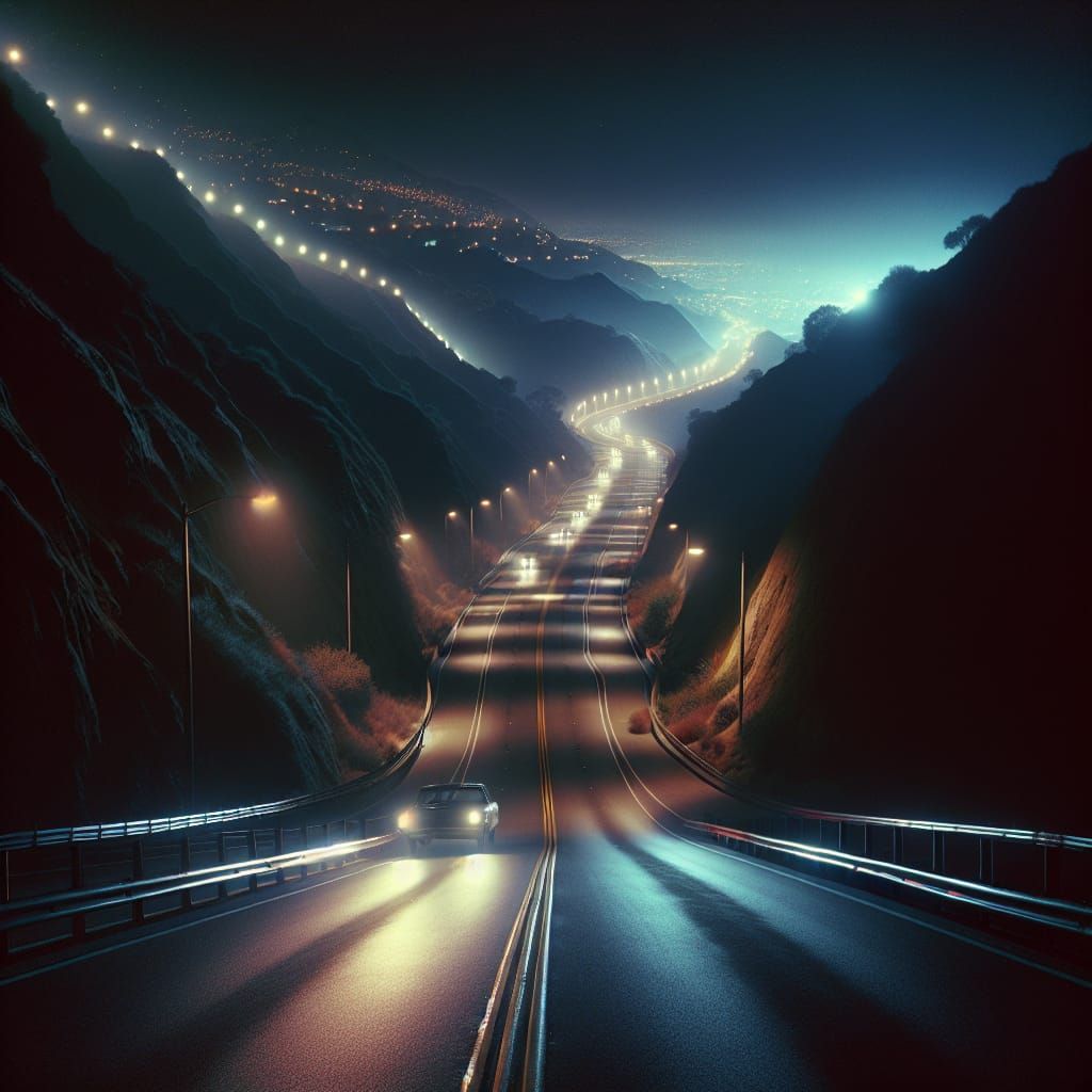 Highway at Night 4