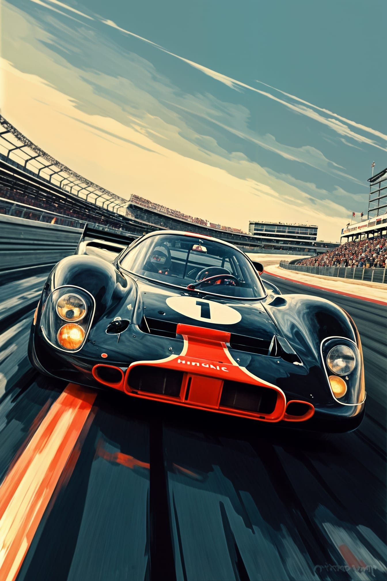 On the Banking at Daytona, Creative Upscale