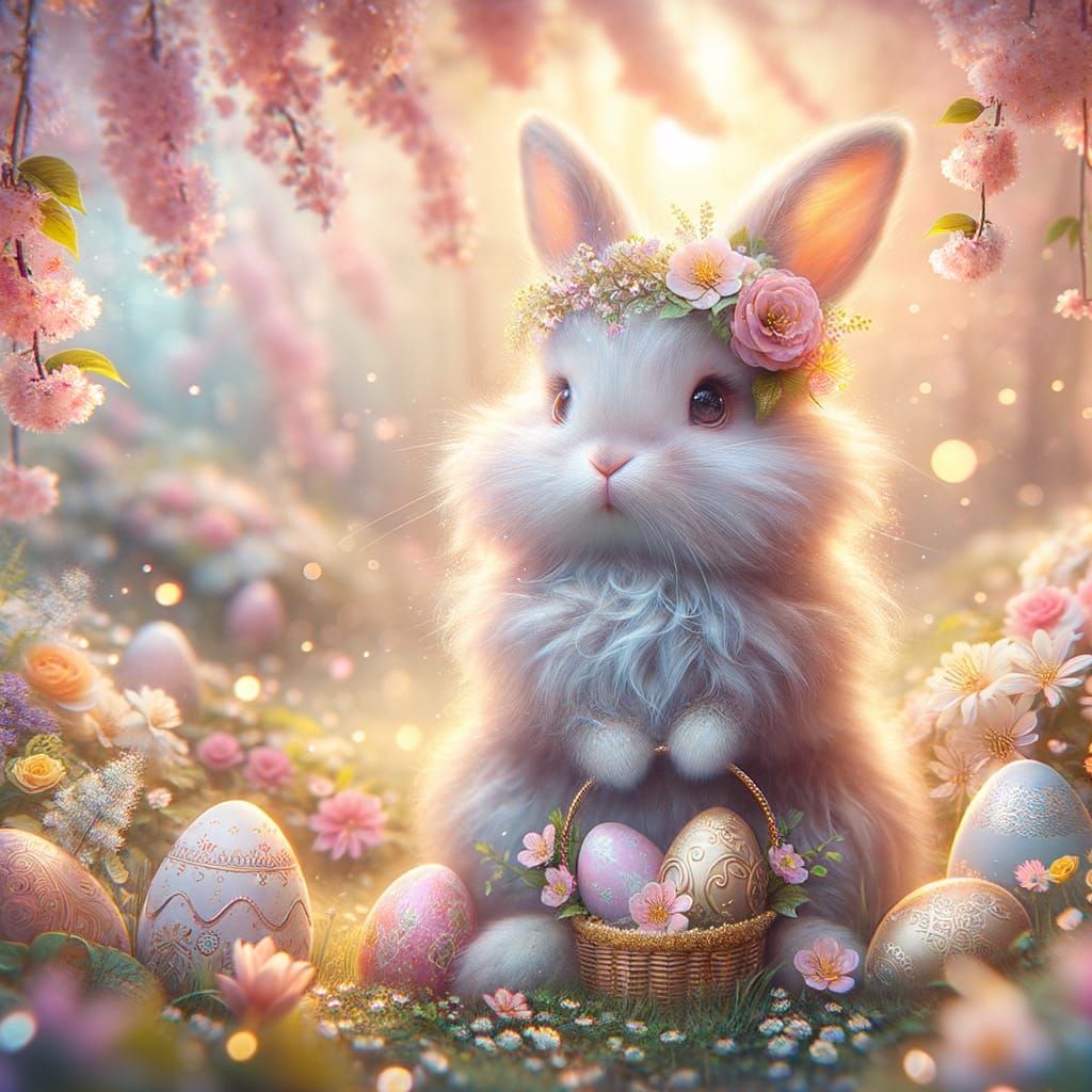 Easter bunny   by @Bebe