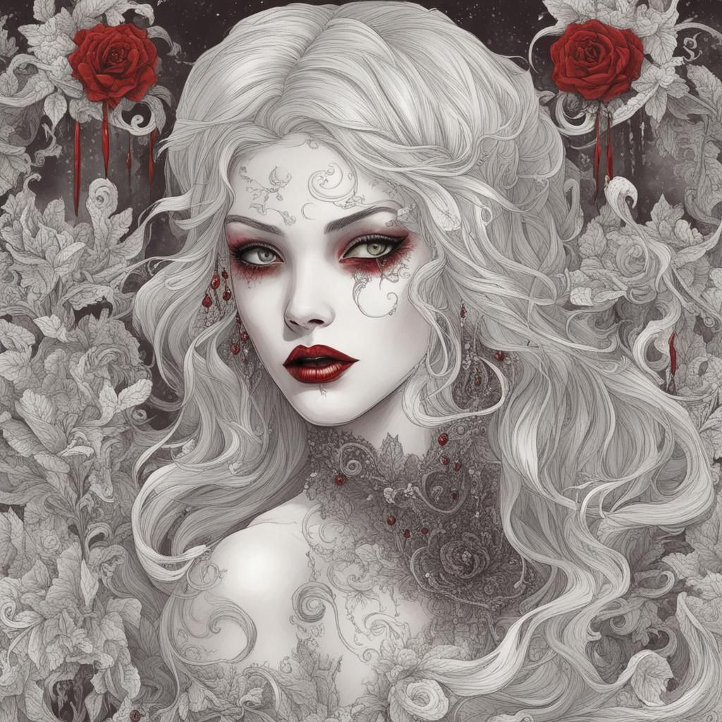 Beautiful Vampire - AI Generated Artwork - NightCafe Creator