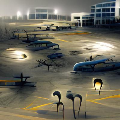 airport parking lot liminal space - AI Generated Artwork - NightCafe ...