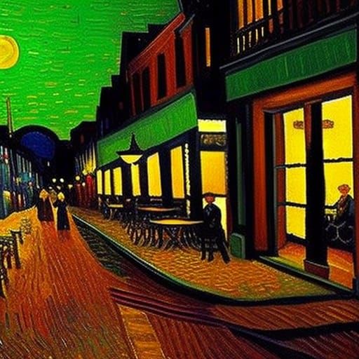Cafe by night