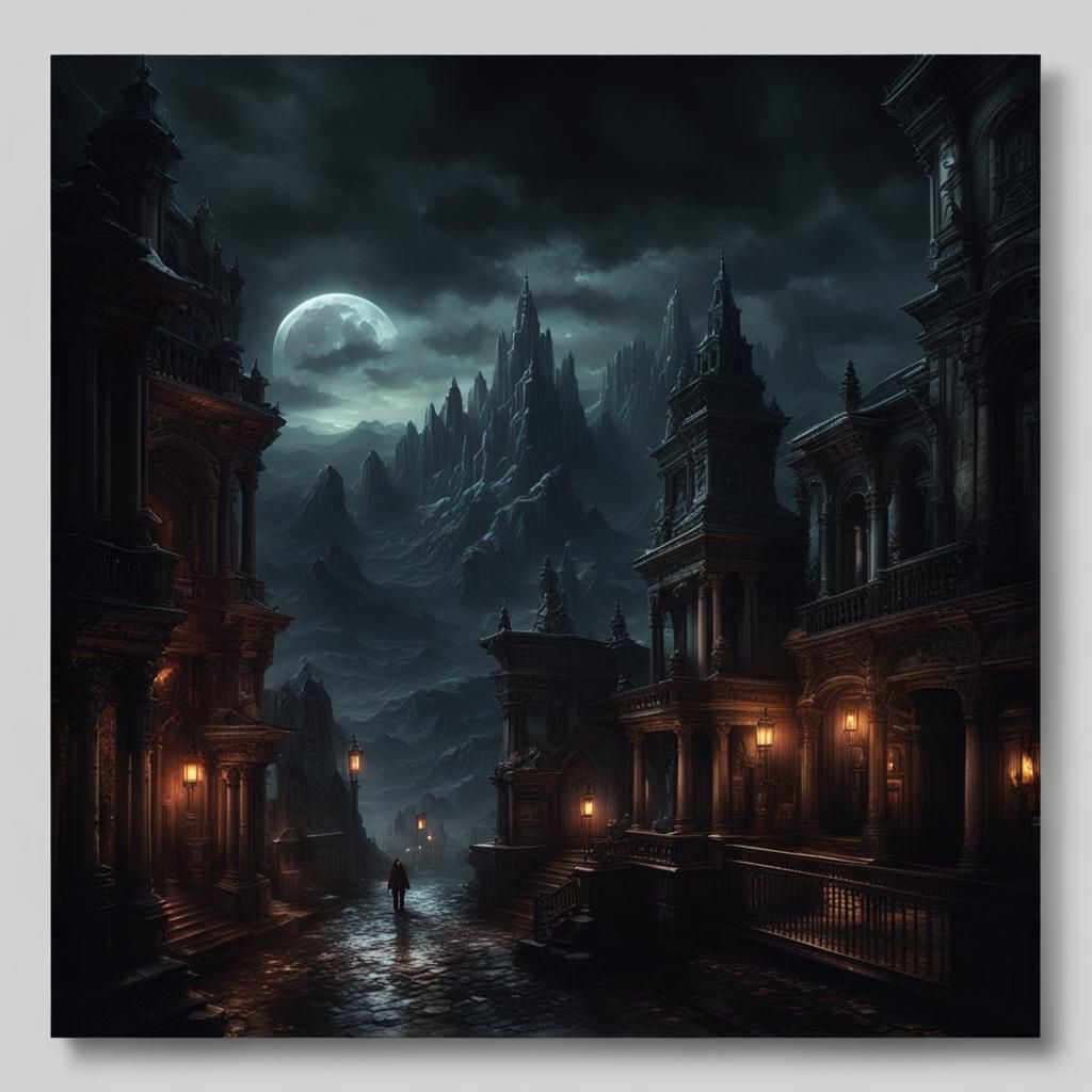 Dark synth,night of the vampires,chiascuro Epic cinematic br...