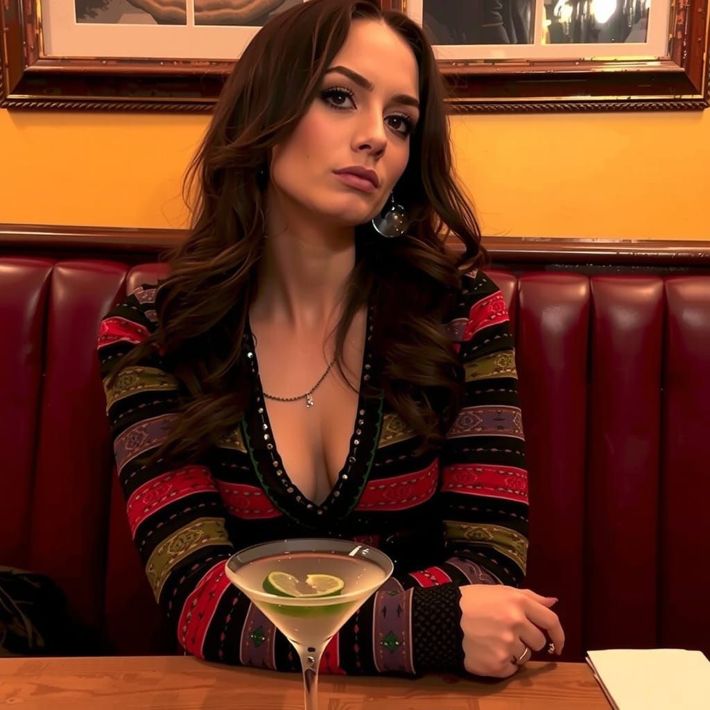 She stands up and pours her drink on you and walks away