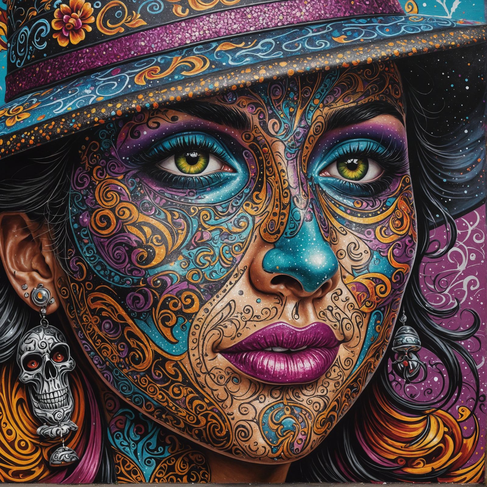 Lowrider Airbrushed Portrait