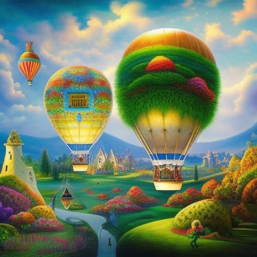fantasy hot air balloons