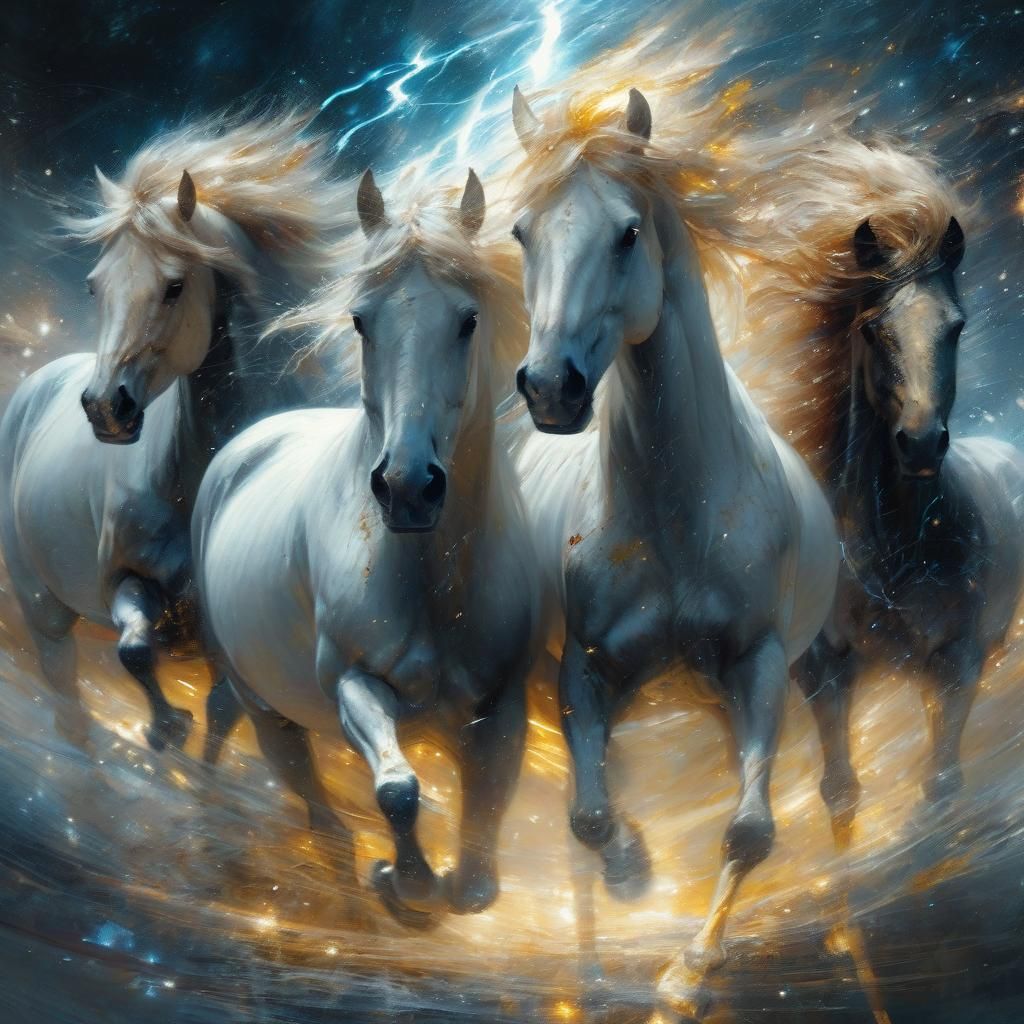 Galloping across the galaxy  by @QueenKittyKat