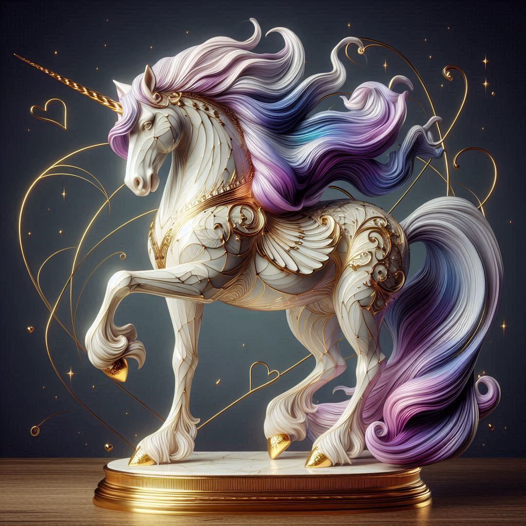 Porcelain unicorn