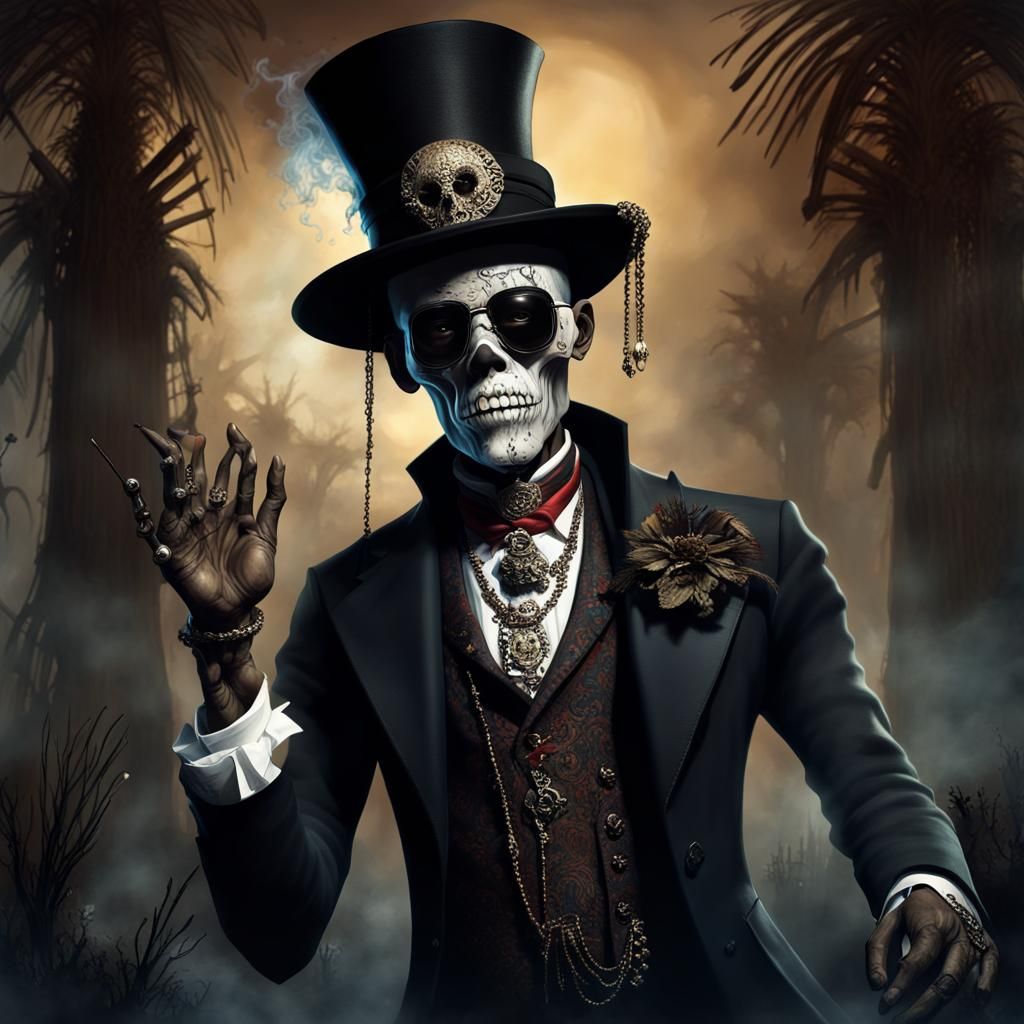 Baron Samedi, one of the Loa from Haitian religion is the go...