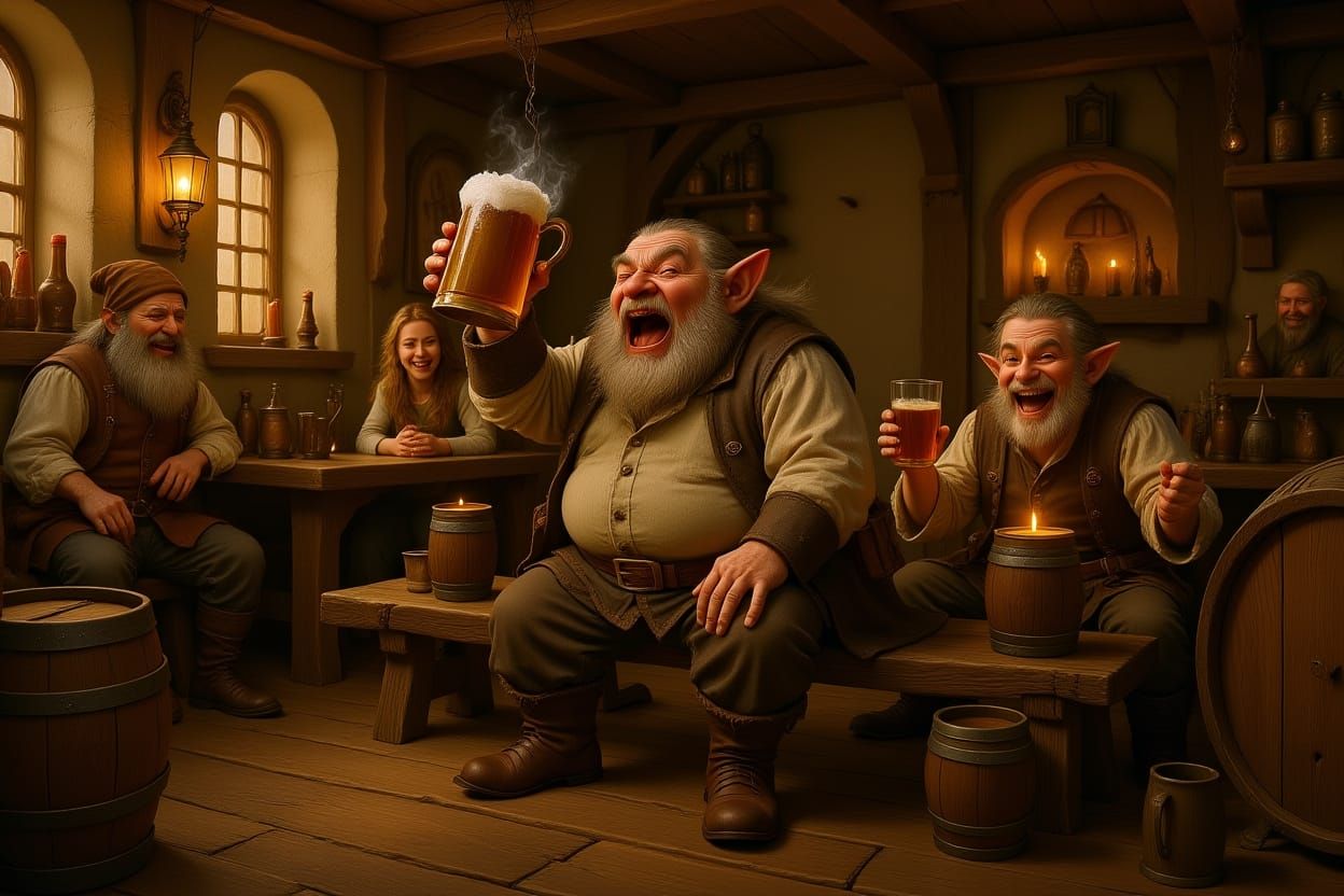 A drunken dwarf