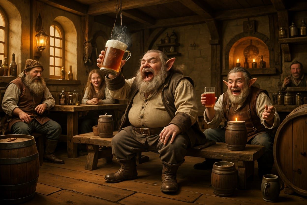 A drunken dwarf  by @N-Irene
