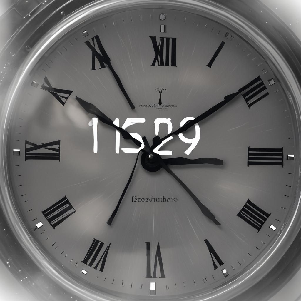 A digital clock face showing 11:59, suggesting the approachi...