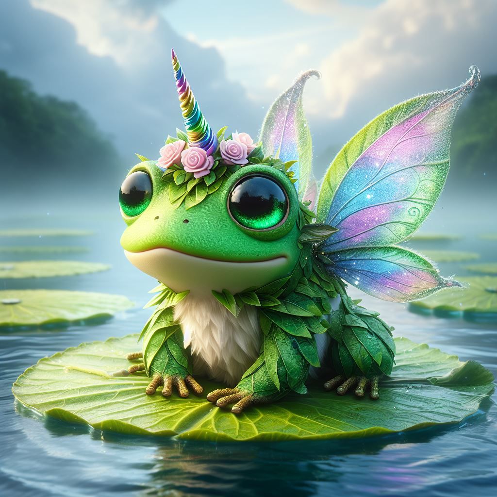 Cute little Leaf Frog Fairy
