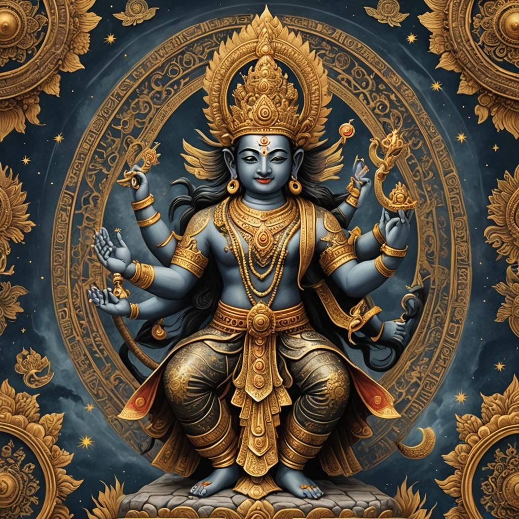 Sakra (Indra) Hindu God of the Sky - AI Generated Artwork - NightCafe ...