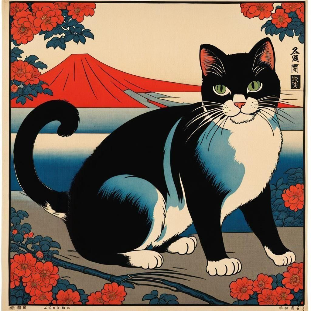 Ukiyo-e Cats